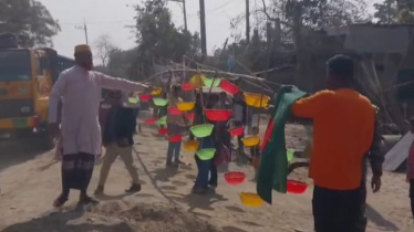 শিবগঞ্জে ‘দাঁড়িপাল্লা প্রতীক’ টাওয়ার অপসারণ করলো প্রশাসন