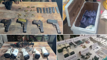 যশোরে যৌথবাহিনীর অভিযানে পিস্তল, গুলি ও গ্রেনেড সদৃশ বস্তু উদ্ধার