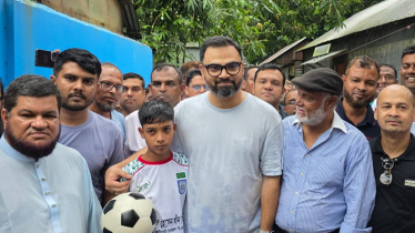 কিশোরগঞ্জের খুদে ফুটবলার জিসানের পাশে তারেক রহমান