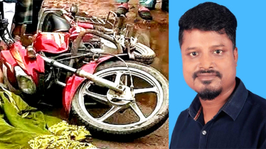 বাইকে থাকা ছাত্রদল নেতাকে পিষে দিলো বালুভর্তি ট্রাক