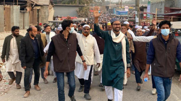 মঠবাড়িয়ায় শাপলা কলি মার্কার শোডাউনের মাধ্যমে নির্বাচনী প্রচারণা শুরু