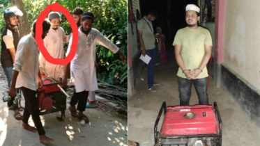 নুরাল পাগলের দরবার থেকে জেনারেটর চুরি করা যুবক গ্রেফতার