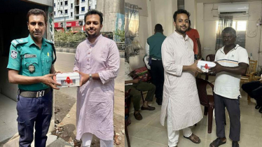 রাজধানীর বিভিন্ন পুলিশ বক্সে ফার্স্ট এইড বক্স দিল ছাত্রদল