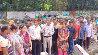 রাঙামাটিতে জেলা বিএনপির ক্ষতিগ্রস্ত এলাকা পরিদর্শন
