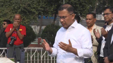 শ্বশুরের কবর জিয়ারত করলেন তারেক রহমান