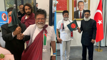 তুরস্কে পৌঁছেই ফ্রি ফ্রি প্যালেস্টাইন স্লোগান দিলেন শহিদুল আলম