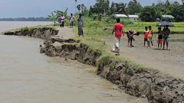 যমুনা নদীর ভাঙ্গনের কবলে শিক্ষা প্রতিষ্ঠানসহ ৫ শতাধিক পরিবার