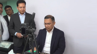 নির্বাচন কমিশনে ছবি ও বায়োমেট্রিক দিলেন তারেক রহমান