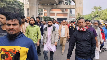 কারওয়ানবাজার ও আগারগাঁও থেকে যান চলাচল বন্ধ, হেঁটেই জানাজায় যাচ্ছে মানুষ