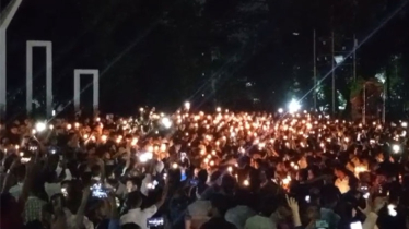 জুলাইয়ের প্রথম প্রহরে শহীদ মিনারে ছাত্রদলের শ্রদ্ধা