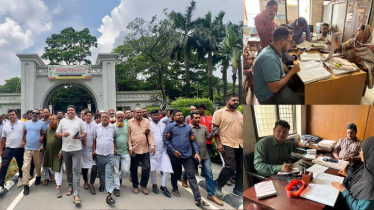 নগর ভবনে জনসেবায় ফিরেছে গতি, চলছে শান্তিপূর্ণ আন্দোলনও
