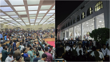 ডাকসু নির্বাচনের ফল ঘোষণার অপেক্ষা: স্লোগানে উত্তাল সিনেট হল, উপচেপড়া ভিড়