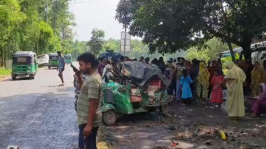 কাভার্ডভ্যান পিষে দিলো সিএনজি, সড়কে ঝড়লো ৫ প্রাণ
