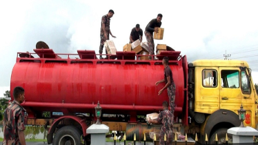 তেলবাহী লরিতে অভিনব কায়দায় পাচার, সোয়া কোটি টাকার ভারতীয় পণ্য জব্দ