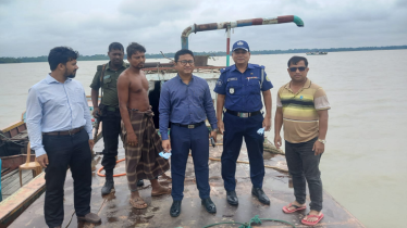 অবৈধ বালু উত্তোলনের দায়ে ৭ জন আটক ও ৩ লাখ টাকা জরিমানা