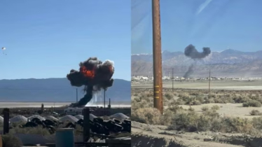 মরুভূমিতে আছড়ে পড়লো যুদ্ধবিমান, বেঁচে গেলেন পাইলট