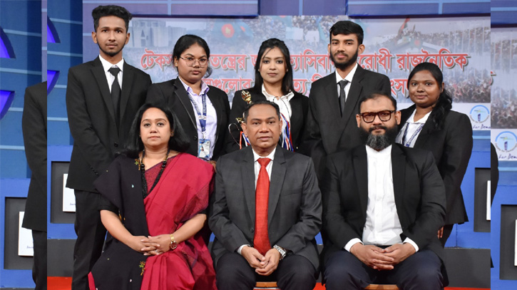 ছায়া সংসদে একই মঞ্চে সানজিদা তুলি ও ব্যারিস্টার আরমান