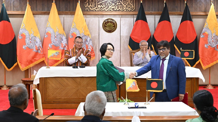 বাংলাদেশ-ভুটানের মধ্যে দুইটি সমঝোতা স্মারক সই