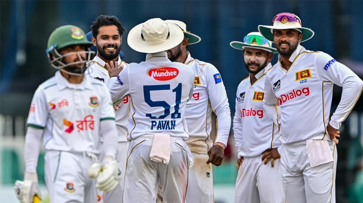 কলম্বোতে ব্যাটিং ধস, ইনিংস হারের শঙ্কায় বাংলাদেশ কলম্বোতে ব্যাটিং ধস, ইনিংস হারের শঙ্কায় বাংলাদেশ