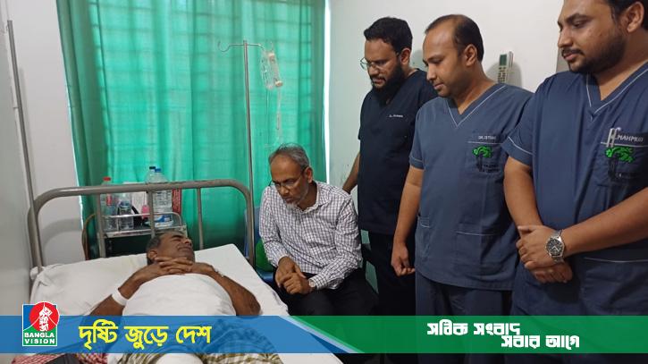 সাংবাদিক নাহিদ নজরুলের শয্যাপাশে বিএনপির স্বাস্থ্য সম্পাদক