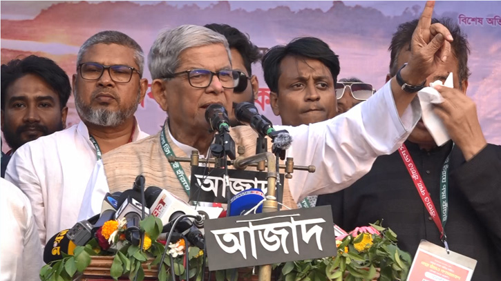 দিল্লিতে বসে জ্বালাও-পোড়াওয়ের হুকুম দিচ্ছে হাসিনা: মির্জা ফখরুল