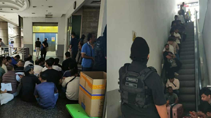 কুয়ালালামপুরে শপিং মলে সাঁড়াশি অভিযান, বাংলাদেশিসহ আটক ১২৪
