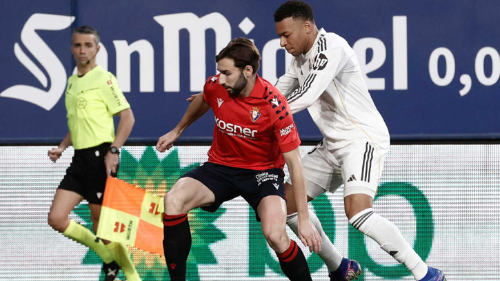 ১৫ বছর পর রিয়াল মাদ্রিদকে লজ্জায় ডুবালো ওসাসুনা ১৫ বছর পর রিয়াল মাদ্রিদকে লজ্জায় ডুবালো ওসাসুনা