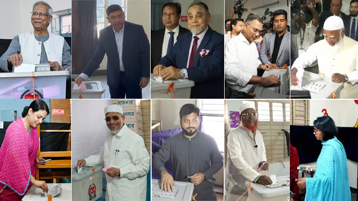 দেখে নিন আলোচিত প্রার্থীদের ভোটপ্রদানের ছবি গ্যালারি