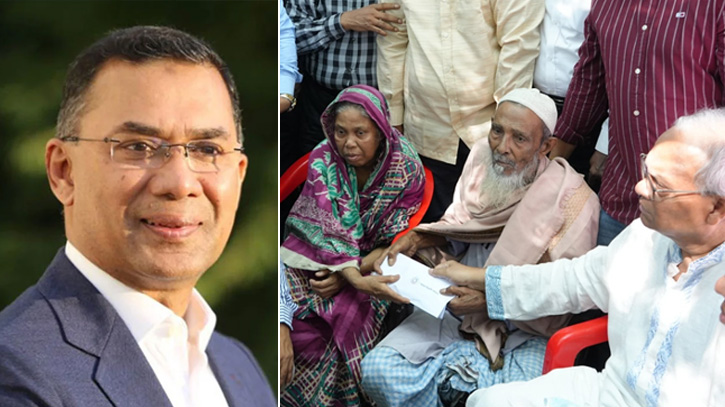 জরাজীর্ণ ঘরে বাস করা সেই প্রবীণ দম্পতির পাশে তারেক রহমান