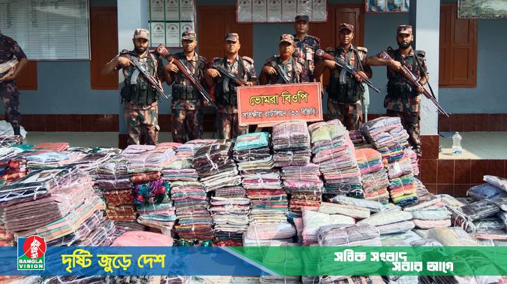 খৈল আমদানির আড়ালে আসছিল ভারতীয় ১০ কোটি টাকার শাড়ি-লেহেঙ্গা!