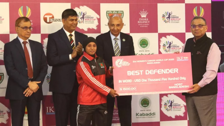 কাবাডি বিশ্বকাপের সেরা ডিফেন্ডার বাংলাদেশের স্মৃতি