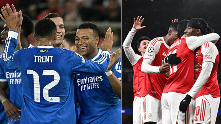 চ্যাম্পিয়নস লিগে উড়ছে আর্সেনাল, ঘাম ঝরছে রিয়ালের