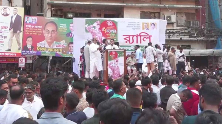 নয়াপল্টনে বিএনপির সমাবেশ, লাখো নেতাকর্মীর ঢল