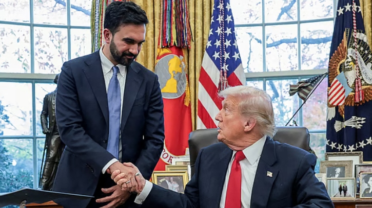 প্রথম বৈঠক, বিভেদ ভুলে একে অপরের প্রশংসা করলেন ট্রাম্প-মামদানি