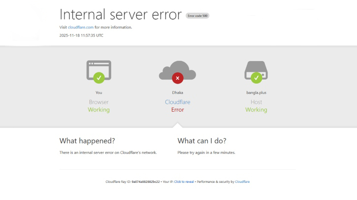 হঠাৎ ওয়েবসাইটে বিপর্যয়, জানা গেলো কারণ