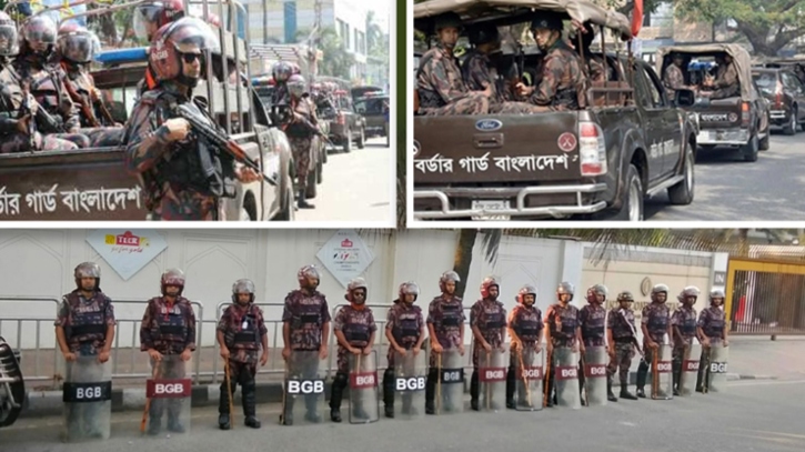 নিরাপত্তা নিশ্চিতে ঢাকা ও আশপাশের জেলায় বিজিবি মোতায়েন