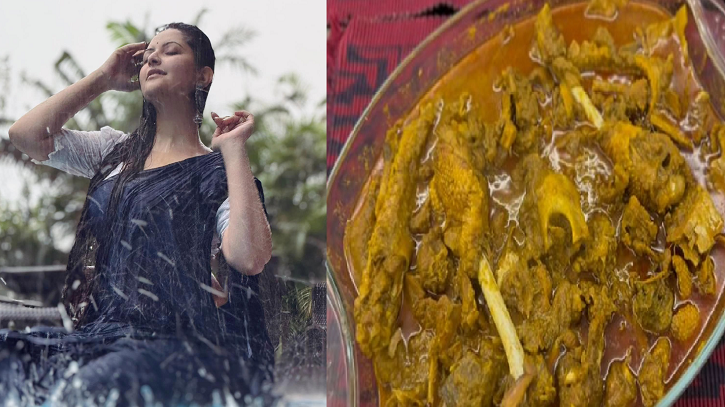 বৃষ্টির দিনে পরীমণির হাঁসের মাংস রান্না, ভিডিও ভাইরাল 