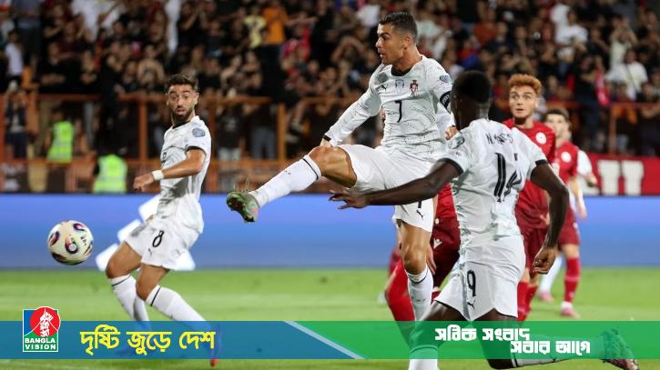 রোনালদোর জোড়া গোলে উড়ন্ত সূচনা পর্তুগালের