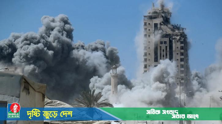 জোর করে বাসিন্দাদের সরিয়ে গাজার উচু ভবন গুঁড়িয়ে দিচ্ছে ইসরাইল