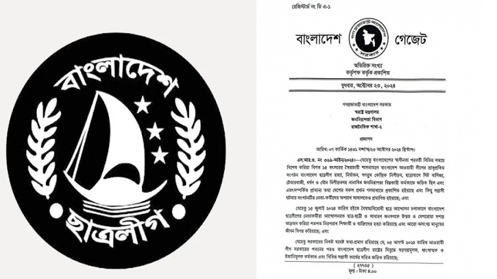 যেসব কারণ উল্লেখ করে নিষিদ্ধ করা হলো ছাত্রলীগকে যেসব কারণ উল্লেখ করে নিষিদ্ধ করা হলো ছাত্রলীগকে