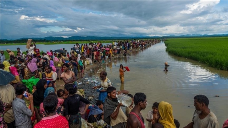 বাংলাদেশে প্রবেশের অপেক্ষায় রাখাইনের ৫০ হাজার রোহিঙ্গা