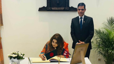 নেপালের ভয়াবহ বন্যা: দূতাবাসে গিয়ে শোক বইয়ে স্বাক্ষর পররাষ্ট্র প্রতিমন্ত্রীর