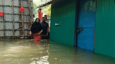 পদ্মার পানিতে ঘরছাড়া দম্পতি, পানিবন্দী ৪ হাজার ৩৫০ পরিবার