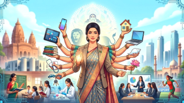 দশভুজা দুর্গা ও আজকের নারী: অশুভ দমন থেকে আধুনিক সমাজ গড়ার রূপকথা