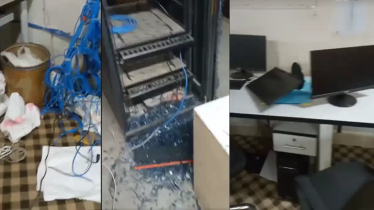 রাজধানীতে এজেআর কুরিয়ার সার্ভিসের গুদামে হামলা-ভাঙচুর
