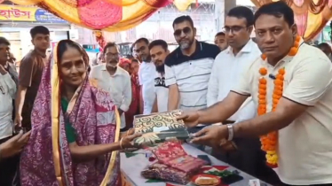 সাতপাড়ে মডেল মন্দির নির্মাণের প্রতিশ্রুতি দিলেন এমপি বাবর