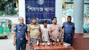 চাঁপাইনবাবগঞ্জে মাদকবিরোধী অভিযানে পুলিশের ওপর হামলা, গ্রেফতার ৩