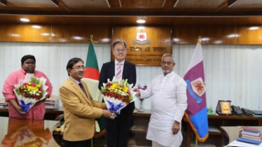 চীনা দূতাবাসের প্রতিনিধিদলের মাভাবিপ্রবি পরিদর্শন