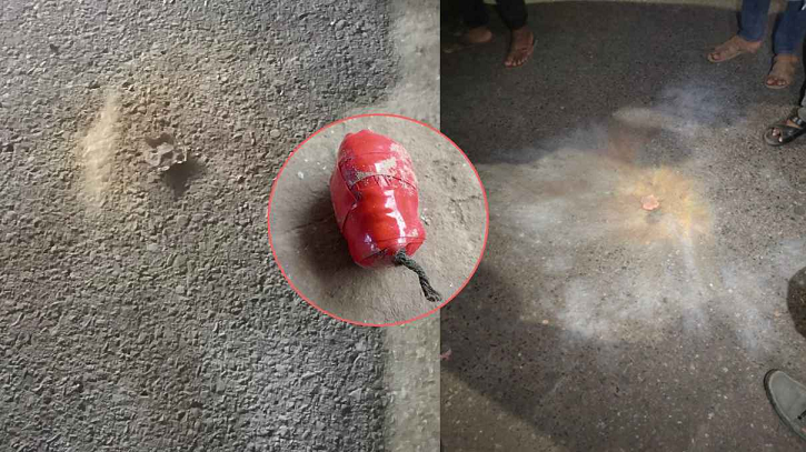 রমনা থানার সামনে ককটেল বিস্ফোরণ