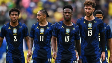 ১০ জনের ফ্রান্সের কাছেও হারলো ব্রাজিল